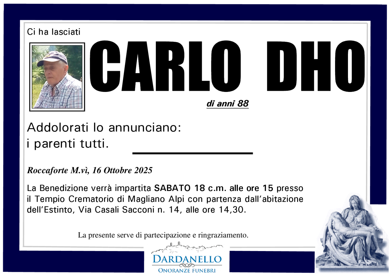 CARLO DHO