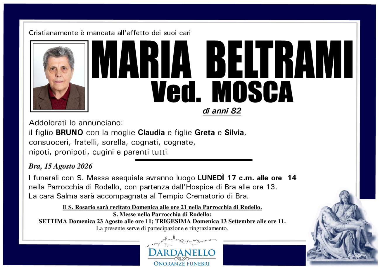 MARIA BELTRAMI Ved. MOSCA
