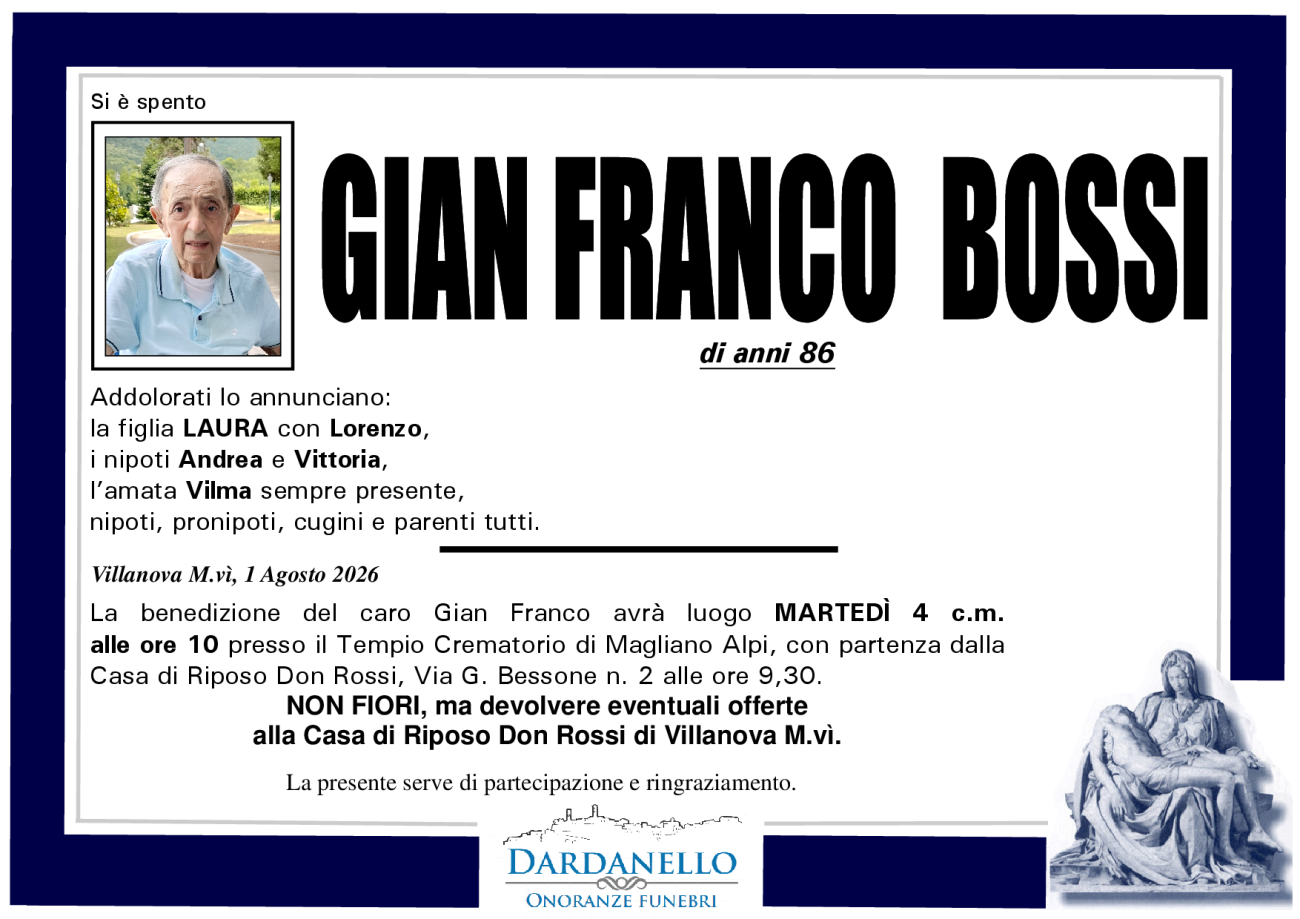 GIAN FRANCO BOSSI