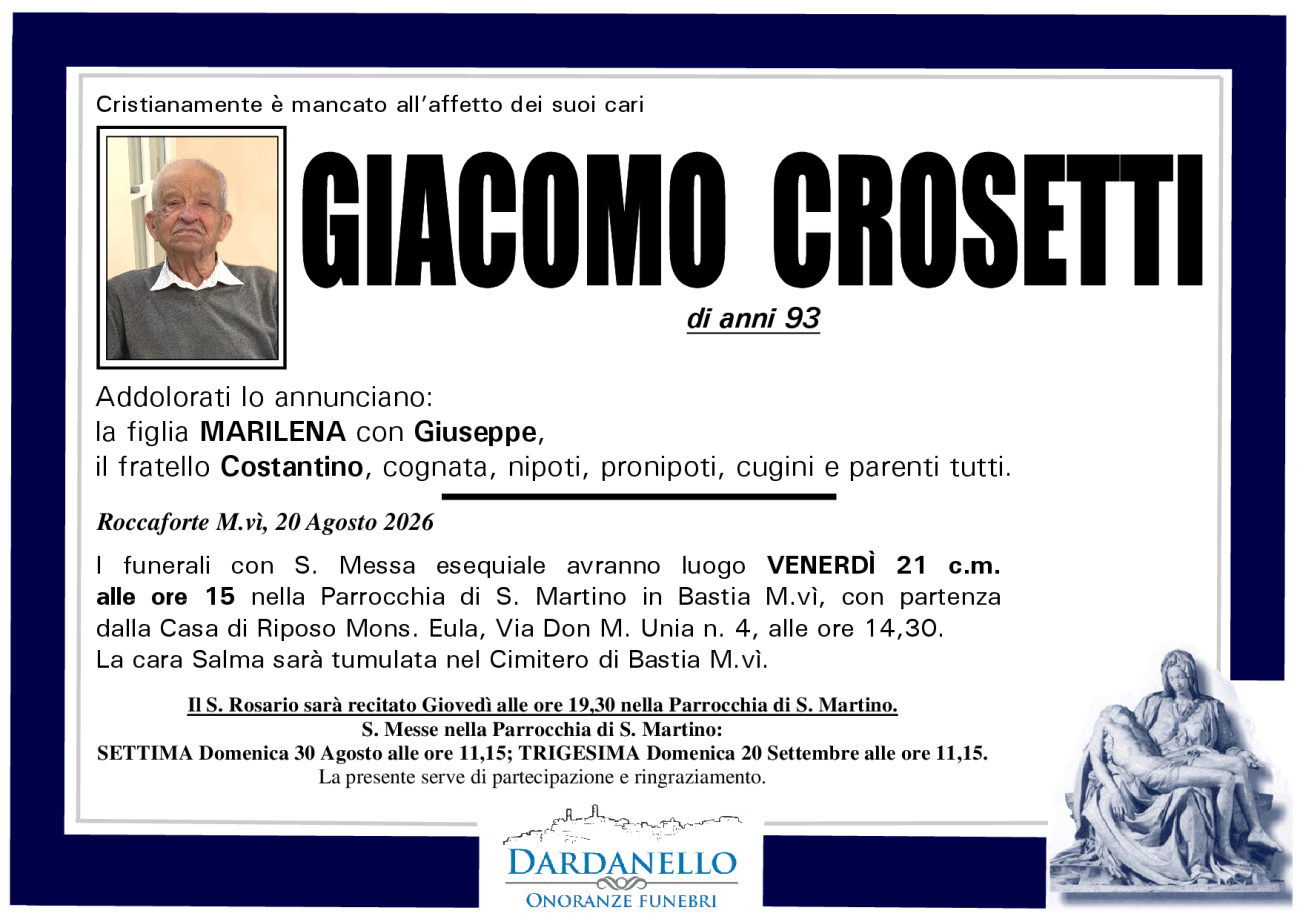 GIACOMO CROSETTI