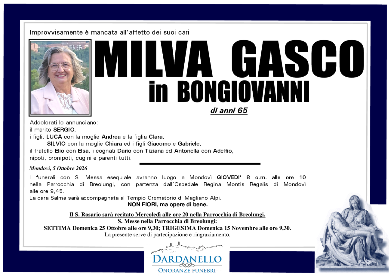 MILVA GASCO in BONGIOVANNI